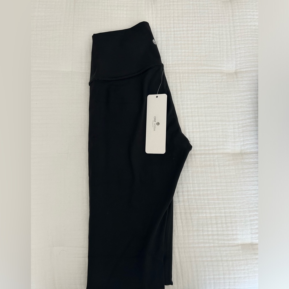 CRZ Yoga Hugged Feeling Compression Leggings 28”, Size S, Black